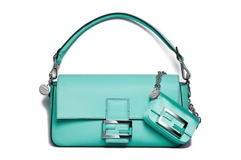 fendi tiffany mini baguette|fendi mini shopper bag.